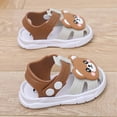 thumbnail image 6 of Gubotare Baby Beach Sandals Boys Kids Girls Soft Sole Closed Toe Sandals Summer Shoes with Arch Support (Toddler/Little Kid) Size 8 (Brown,Toddler 8), 6 of 7