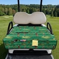 thumbnail image 2 of Yuyamidu Cowboy Golf Cart Seat Covers Golf Sports Club Car Golf Cart Seat Towel Blanket with 4 Front Pockets Portable Green Golf Cart Seats Cushion Covers, 2 of 8