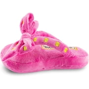 Haute Diggity Dog Wagentino Plush Squeaky Sandal Dog Toy, Hot Pink, One Size