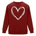 thumbnail image 4 of PNTUTB Casual Crew Neck Long Sleeve Sweatshirts for Men Classic Loose Pullover with Fashion Valentine's Day Print, 4 of 6