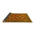 thumbnail image 2 of Ahgly Company Indoor Square Persian Yellow Traditional Area Rugs, 4' Square, 2 of 4