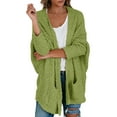 thumbnail image 3 of Oversized Open Front Female Casual Loose Knit Cardigan, 3 of 5
