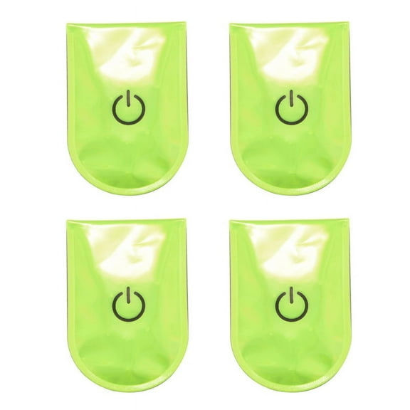 4X Outdoor Sports LED Safety Light Reflective Magnetic Clip on Strobe Running Walking Bike Cycling