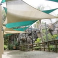 thumbnail image 5 of TANG Sunshades Depot A Ring Design Steel Cable Wire Reinforcement 16'x36'x39.4' Right Triangle Sun Shade Sails Beige Heavy Duty Permeable 260GSM UV Block Patio Garden Deck Dock Outdoor Facility, 5 of 6