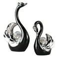 thumbnail image 2 of 2 figuras de cisne, esculturas, decoración para sala de estar, mesa de café, libro. negro, 2 of 9