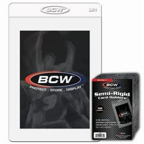 50 Count BCW #1 Semi Rigid Card Holders 3 5/16 x 4 7/16 ( 50 per pack)