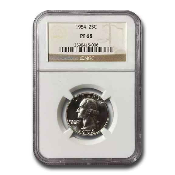 1954 Washington Quarter PF-68 NGC