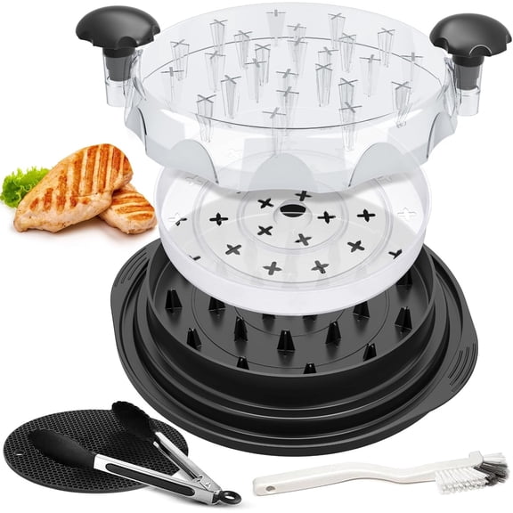 Chicken Shredder Tool for Kitchen, BPA-Free Food-Safe Meat Grinder, Visible Chicken Breast Meat Shredder with Strong Anti-Slip Bottom & Ergonomic Handle