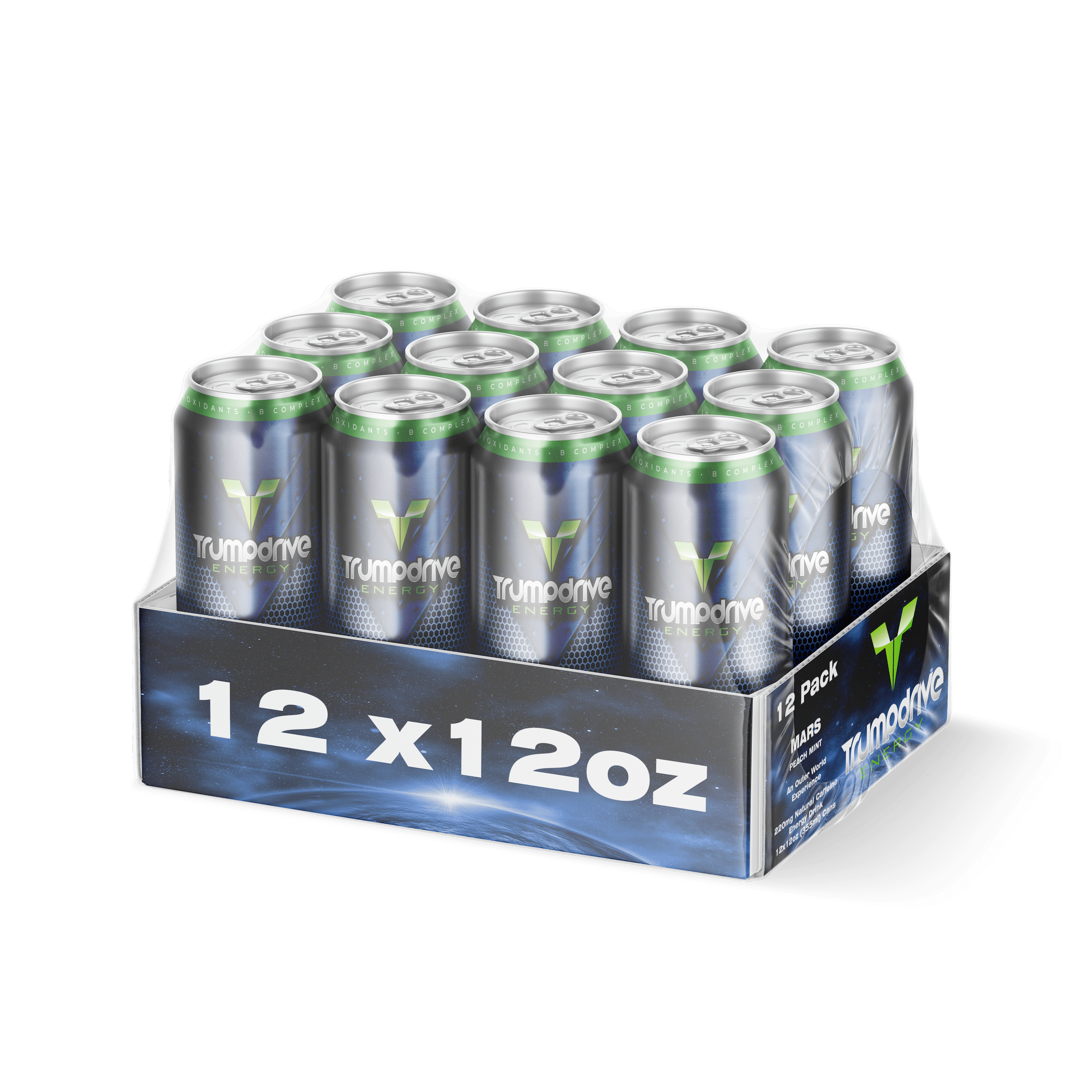 TRUMPDRIVE ENERGY Cognitive Energy Drink, Wild Berry 12 Fl Oz (Pack of 12)