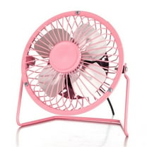 4'' Mini Desk Fan, Happon Portable 360 Degree Rotating Mini USB Table Desktop Personal Fan - Pink