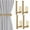 Gold, variant on 2 Pack Adhesive Curtain Holdbacks - Black Curtain Tie Backs