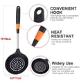 thumbnail image 4 of Cuchara ranurada de silicona Unique Bargains de 15 pulgadas utensilios de cocina para servir sopa naranja, 4 of 7
