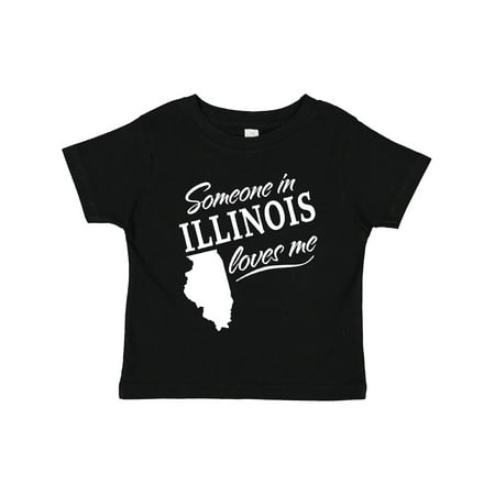 

Inktastic Someone in Illinois Loves Me Gift Toddler Boy or Toddler Girl T-Shirt