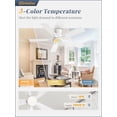 thumbnail image 3 of Ventilador de Techo Fanbulous 46" con Luz LED de 20W y Control Remoto de 6 Velocidades, 3 of 9
