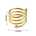 Efavormart Enticing Gold Plated Aluminum Napkin Rings for Place ...