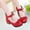 Red, variant on purcolt 3-12 Years Girls Dress Shoes with Bow, Mary Jane Shoes for Little/Big Girls, Closed Toe Heels Princess Shoes Pump Shoes for School Wedding Party