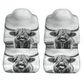 thumbnail image 5 of KAKALAD Highland Cow 03 Car Seat Covers Set Vehicle Front Seats Protector 2 Pcs, 5 of 9