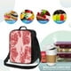 thumbnail image 4 of Fotbe Red Meat Lonchera Bolsa de Almuerzo para Hombres y Mujeres, Lonchera de Gran Capacidad, Bolsa de Almuerzo Reutilizable, Bolsa Térmica Aislante, 4 of 7