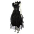 thumbnail image 4 of Disfraz de miércoles Addams para niña, Vestidos nuevos para adultos, niños y niñas, Vestidos de fiesta de malla, Disfraces de Carnaval y Halloween, 2023, 4 of 5