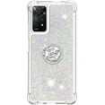 thumbnail image 5 of for Xiaomi Note 11 Pro Glitter Case with Ring Holder, Bling Sparkle Floating Liquid Soft TPU Cushion Fashion Clear Case Cover for Xiaomi Note 11 Pro/Note 11 Pro+  Colorful, 5 of 14
