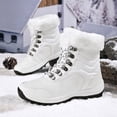 thumbnail image 3 of DLWKIPV Waterproof Winter Hiking Boots for Women - Fleece-Lined Insulated Snow Boots with Non-Slip Outsole, 3 of 9
