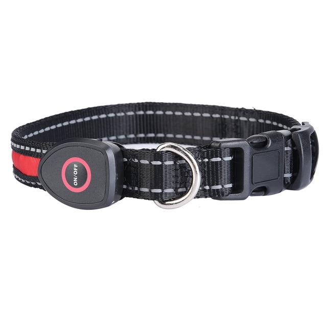 Collar De Perro Collar De Perro Led Collar De Perro Ajustable Collar De Seguridad Para Mascotas LED Collar De Perro Con USB Recargable Ajustable Collares De Nailon Para Seguridad OTVIAP Dog Collar