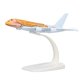 thumbnail image 1 of 1:500 Scale A380 Plane Model High Stimulation Alloy Airplane Decoration Model with Display Base Orange, 1 of 4
