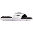 thumbnail image 2 of Under Armour Men's EVA Footbed Slide Sandals, White & Black, 14, 2 of 7