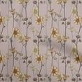 thumbnail image 1 of oneOone Tissu Polyester Spandex Brun Fauve Floral Rétro Matériel de Robe Tissu Imprimé Tissu au Mètre 56 Pouces de Large, 1 of 5