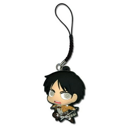 cell phone charm - attack on titan - new sd eren toys anime licensed ge17204