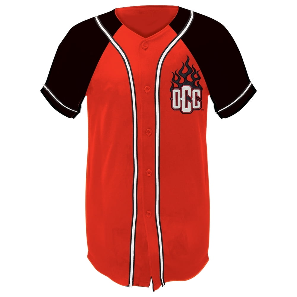 red black baseball jersey