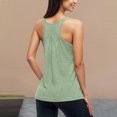 thumbnail image 7 of JGGSPWM Camisole Undershirt Tops with Built in Bras Athletic Tank Tops for Women Bottom Underwear Fitness Workout Running Tops Green L, 7 of 7
