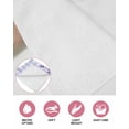 thumbnail image 6 of Purple Flowers Kitchen Dish Towels for Drying Dishes Set of 3, Weeping Spring Floral Checkered Pastoral Waffle Weave Microfiber Hand Tea Bathroom Towels Quick Dry & Absorbent Towel 12x12, 6 of 7