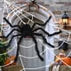 thumbnail image 4 of Araña de peluche negra grande de 30/50cm/75cm/90cm, decoraciones de fiesta de Halloween para casa, Bar, Casa Encantada, accesorios de terror, telaraña, juguete para niños, 4 of 4