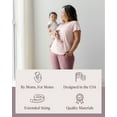 thumbnail image 3 of Kindred Bravely Everyday Maternity & Nursing T-Shirt | Maternity & Nursing Tops for Breastfeeding (Dusty Pink, Medium), 3 of 6