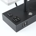thumbnail image 3 of Cedar Hill 17" Black Wireless Charging Table Lamp with USB Port, 3 of 6