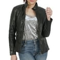 thumbnail image 5 of Boston Harbour Sylvia Leather Jacket for Women - Womens Genuine Leather Jacket, 5 of 6
