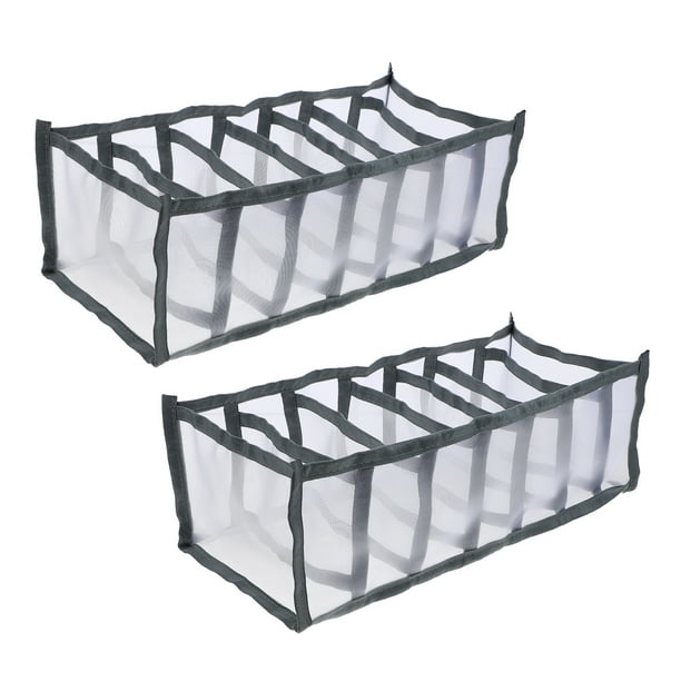 GOOHOCHY Organizador de ropa plegable para armario, 2 unidades, 7 rejillas