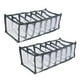 thumbnail image 1 of GOOHOCHY Organizador de ropa plegable para armario, 2 unidades, 7 rejillas, 1 of 8