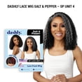 thumbnail image 6 of Ebo Dashly Synthetic Lace Front Wig Salt & Pepper SP Lace Unit 4 Tight Crimp Curl 13” ( HL1B/280 ), 6 of 6
