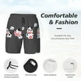 thumbnail image 5 of Daiia Cute Farm Milk Animal Mens Swim Trunks Swim Shorts Quick Dry Swim Shorts with Mesh Lining Pockets-Large, 5 of 9