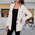 thumbnail image 4 of Casual Blazers for Women 2025 Long Sleeve Notch Lapel Collar Stretch Lightweight Business Casual Work Office Jacket, 4 of 8