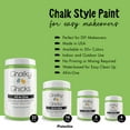 thumbnail image 3 of Chalky Chicks 4 Fl Oz Matte Pistachio (Lime Green) Chalk Paint for Furniture Without Sanding - No Prep Furniture Paint No Sanding All in One for Crafts, Wood,Walls, Cabinet, Metal, Dresser, Farmhouse, 3 of 9