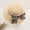 Beige, variant on Trendy Classic Bucket Hat Sunshade Beach Woven Panama Hat Female Sun Hat Straw Hat Korean Style Cap British style WHITE