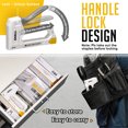 thumbnail image 7 of SHALL Light Duty Staple Gun for Wood - White Upholstery Staple Gun with 1600pcs JT21 Staples 1/4, 5/16, 3/8 inch and Staple Remover - Fabric Stapler Gun for Crafts, DIY, Decoration, 7 of 7