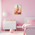 thumbnail image 4 of ZHONGYUTONG Abstract Girl Canvas Wall Art Elegant Woman's Back Tulip Flower Field Paintings Prints Modern Artwork for Girl's Room Bedroom Framed (20.00" x 30.00"), 4 of 6