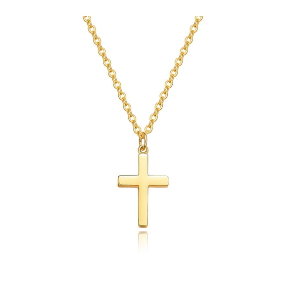 Cross Necklace for Women, 18K Gold Plated Cross Pendant Necklaces for Women Trendy Jewelry Gifts