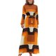 thumbnail image 2 of Vestido largo naranja de mediados de siglo con estilo moderno de los años 70, vestidos para mujer, vestidos para mujer, verano 2024, vestidos elegantes para mujer, 2 of 5