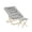 Gray Fabric/Soft Gold Frame, variant on BizChair 28" Oversized Portable Faux Shearling Folding Saucer Chair with Folding Ottoman for Dorm, Bedroom, Ivory Faux Shearling/Soft Gold Frame