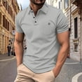 thumbnail image 2 of Kcolen Mens Polo Shirts Short Sleeve Men's Short Sleeve Shirt for Summer Casual Comfort and Stylish Holiday Wear Summer Casual Vacation Basic, 2 of 5